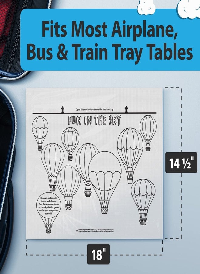 Impresa Disposable Airplane Table Cover - Pack of 24, 18 x 14.5 in - Hygienic Barrier & Tray Table Covers - Creative Mat & Airplane Travel Essentials - Disposable Travel Tray Protectors - Image 3